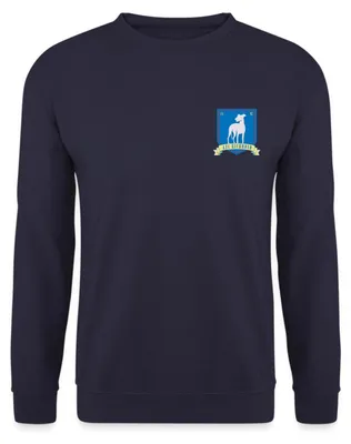 Produktbild von Spreadshirt Ted Lasso A.F.C Richmond Brust Logo Uni Pullover, L, Navy