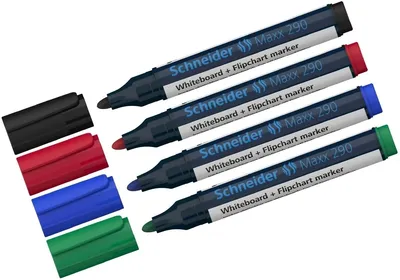 Produktbild von Whiteboard- und Flipchartmarker 290 4er/Set Packung mit 30 Stück