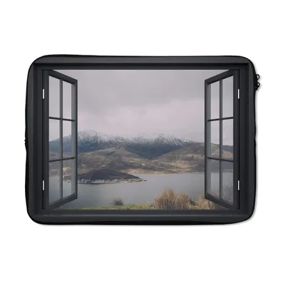 Produktbild von MuchoWow® Laptop Hülle 14 ZollAussicht - Landschaft - Wasser Laptoptasche - Laptoptasche - Stoßsicher - Schutzhaube