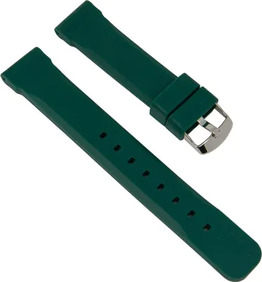 Produktbild von Uhrenarmband Herren Silikon dunkelgrün Bonflair 27283S, Stegbreite:18mm