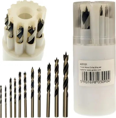 Image de Mèches à bois, jeu 3-10 mm, 11 pièces