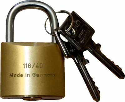 Produktbild von Zylinder-Vorhängeschloss 40 mm, 'Burg-Wächter', verschiedenschließend