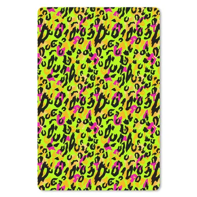 Produktbild von MuchoWow® Mauspad Mousepad Muster - Tiermuster - Neon 40x60 cm - Mousepads - Maus Mat - Pad - Mausunterlage - Schreibtisch Accesoire