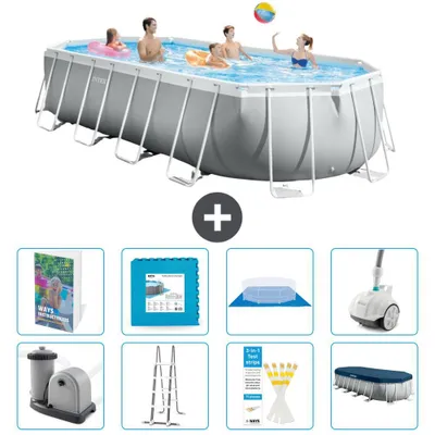 Immagine prodotto di Piscina ovale Prism Frame - 610x305x122 cm - 9 pezzi  S531