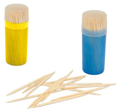 Produktbild von Zahnstocher / Cocktailspieße / Spieße - Set mit 2 Schachteln - 200 Stück - Zahnstocher