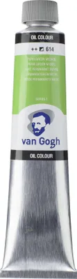 Image de Peinture à l'huile Van Gogh, vert permanent, médium, 200 ml, tube, 614