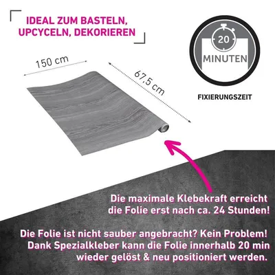 Produktbild von Klebefolie Eiche taupe - 67,5x150cm