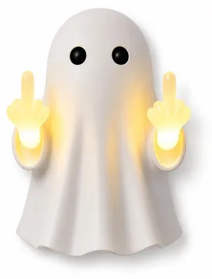Produktbild von Leuchtender Halloween Geist, Garten Dekoration mit LED Licht, wetterfeste Dekofigur für Hauswand und Terrasse