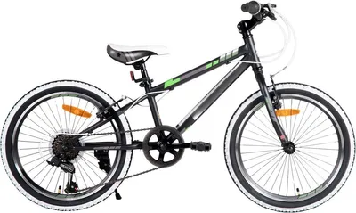 Produktbild von Kinder Mountainbike 20 Zoll (51 cm) – 7-Gang Schaltung, V-Brake, Stahlrahmen – Schwarz