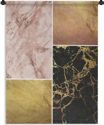 Produktbild von MuchoWow® Wandteppich Wandbehang Marmor - Luxus - Design 150x200 cm Tapisserie Dekoration Wandtuch - Wandaufhängung - Moderner