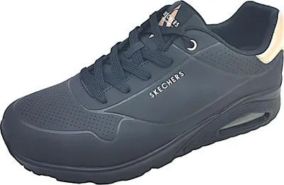 Imagen del producto de Skechers UNO - GOLDEN AIR, zapatillas deportivas para mujer, estilo sneaker, color negro, ideales para uso diario