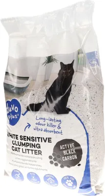 Obrázek produktu pro Duvo+ Katzenstreu White Sensitive Black Carbon 12 kg
