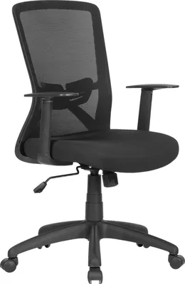 Produktbild von byLIVING Bürostuhl Long, Chefsessel mit Wippmechanik, Kunststoff schwarz, Mesh-Webstoff schwarz