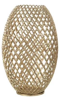 Produktbild von J-Line Vase Aluminium Goldfarben L