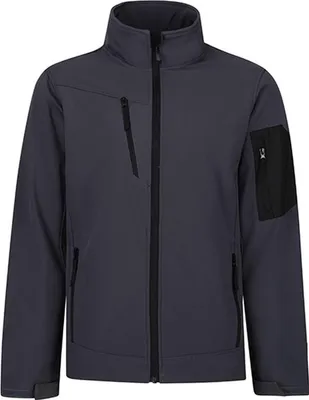 Produktbild von Regatta Standout TRA674 | Herren Softshelljacke Arcola - Farbe: Seal Grey (Solid)/Black - Größe: XXL