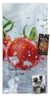 Produktbild von Magnettafel 50x100cm Pinnwand Whiteboard beschreibbar - Wassertomaten