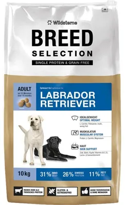 Produktbild von Wildsterne Breed Labrador Retriever | Alleinfutter für Labradore ab dem 15. Lebensmonat | von Tierärzten entwickelt | 10kg