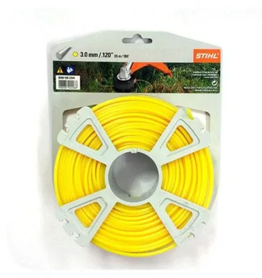 Image de Bobine de fil rond diamètre 3mm longueur 55m - jaune - STIHL - 0000-930-2344