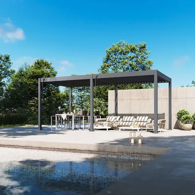 Produktbild von Classic | Pergola Aluminium freistehend | 3 x 6 M | anthrazit
