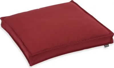 Produktbild von H.O.C.K. Classic Uni Outdoor Sitzkissen - 50x50x5cm Stuhlkissen für Draußen - Wetterfestes Polster Bordeaux Granate