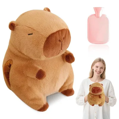 Obrázek produktu pro Hřejivá plyšová hračka ve tvaru kapybary, růžová