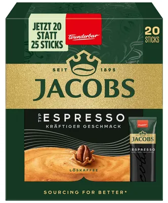 Image de Jacobs Type Espresso Sticks, paquet de 20
