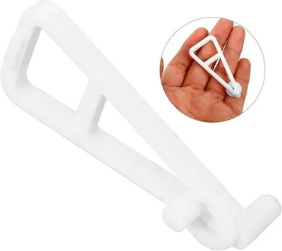 Immagine prodotto di Set da 10 supporti in plastica per mobili, armadi, librerie - Bianco