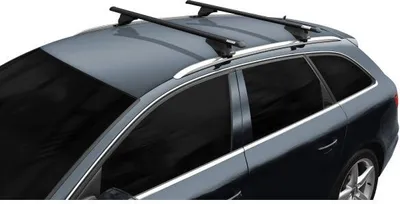 Produktbild von Menabo Tiger Black | Dachträger Ford - Kuga II 2012+ - Aluminium - Länge 120 cm - Tragkraft 75 kg - 2er-Pack