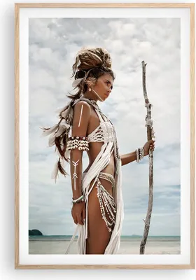 Produktbild von Gerahmtes Poster - Rahmen in heller Eiche - Brennen Mann Frau - 61x91,5 cm - Wand Bild - Wanddeko - Wandbilder - Wandposter - Bilderrahmen - Bilder - Kunstdruck - Wandbild - P2NPA61x91-4275