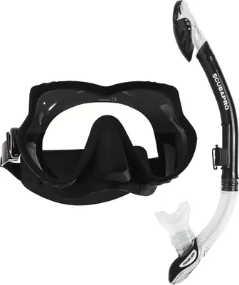 Produktbild von Scubapro Schnorchelset Devil mit Schnorchel Fusion Dry Ventil