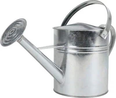 Produktbild von BURI Zink-Gießkanne 5L mit Henkel Blumenkanne Wasserkanne Garten Dekokanne Blechkanne