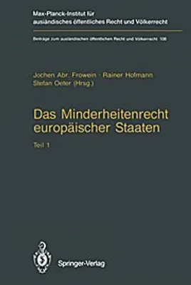 Obrázok produktu pre Das Minderheitenrecht europäischer Staaten