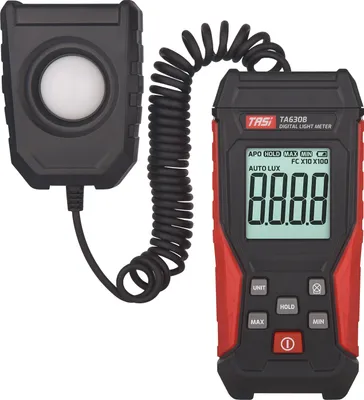 Produktbild von TASI Digitales Luxmessgerät mit Aufzeichnungsfunktion 0–200.000Lux flexibler Sensor-Lichttester für Fotografie, Pflanzen, Innen Außenbereich