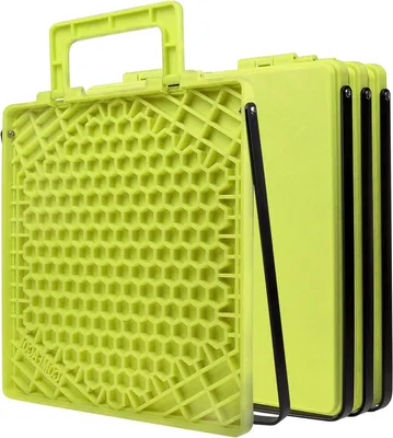 Produktbild von 4 Stück Schwerlast Stabilisator Stützplatten mit Griff 31 x 31 x 2,5 cm für Wohnwagen, Caravan
