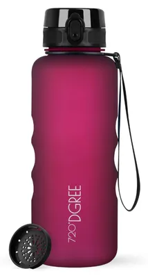 Produktbild von 720°DGREE Trinkflasche uberBottle softTouch mit Sieb lavish plum 1,5l