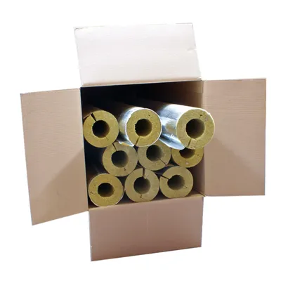 Produktbild von Karton 9m Steinwolle Rohrschale alukaschiert 42x44 mm 100% EnEV