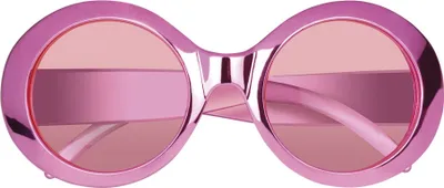 Produktbild von B025500-1 pink Damen Herren Metallic Brille Discobrille
