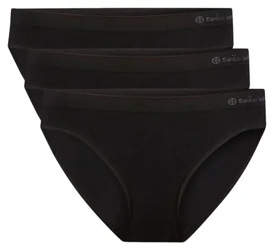 Produktbild von Bamboo Basics Nahtloser Taillenslip Tess - Black - 3-Pack, Farbe:Black, Größe:XL