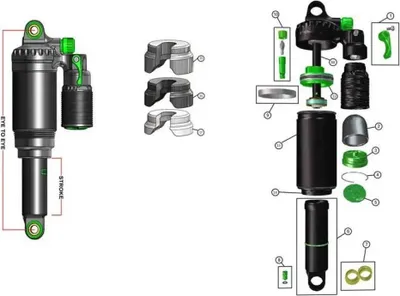 Produktbild von Dvo Topaz 65/60 Dämpferwelle Silber Silber One Size