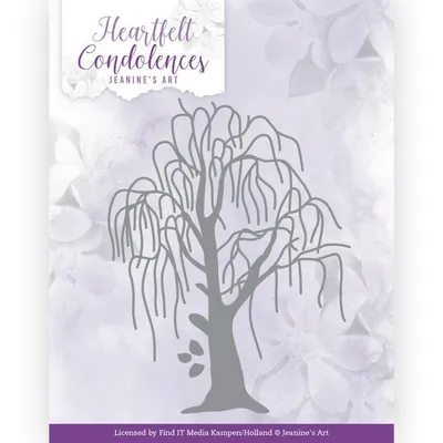 Produktbild von Stanzschablone - Jeanines Art - Heartfelt Condolences - Trauerweide