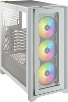 Produktbild von CORSAIR Geh Midi iCUE 4000X RGB (Tempered Glass) White