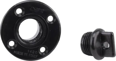 Immagine prodotto di Tappo di scarico Ø 43 mm, tappo di scarico con anello di tenuta, nero