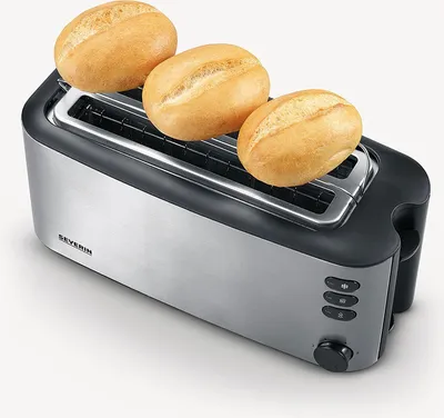 Produktbild von SEVERIN 4-Scheiben-Toaster AT 2509 Edelstahl / schwarz