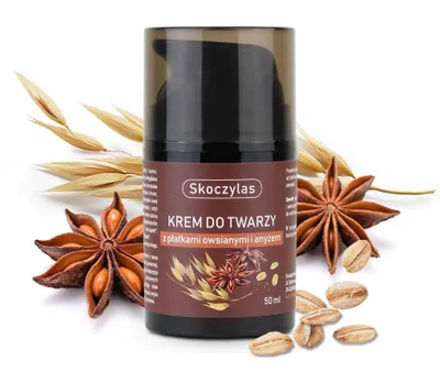 Zdjęcie produktu dla Krem do twarzy z płatkami owsianymi i anyżem SKOCZYLAS
