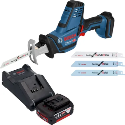 Obrázok produktu pre Bosch GSA 18V-LI C Professional akumulátorová priamočiara píla 18 V + 1x akumulátor 5,0 Ah + nabíjačka