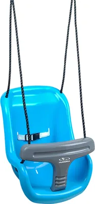 Image de Hudora 72174 - Balançoire haute pour bébé, bleu/gris