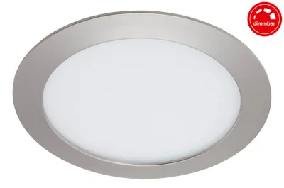 Productafbeelding van LED inbouwlamp, diameter 17 cm, 12 W, mat nikkel, Briloner Leuchten