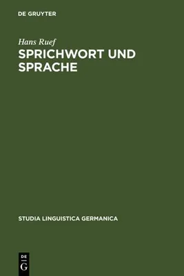 Produktbild von Sprichwort und Sprache