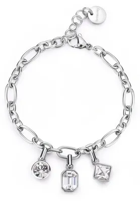 Image de Bracelet en acier scintillant avec pendentifs Symphonia BYM191