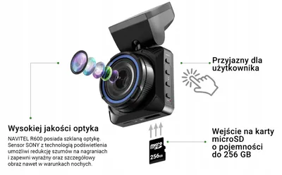Produktbild von Navitel R600 Full HD Sony Starvis 170° Parkmodus G-Sensor Videorekorder